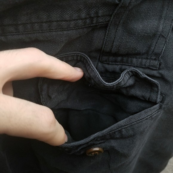 Summa Men's 38 Herringbone Black Chino Shorts 100% Silk 35.5" 6.25" 13.5" - Picture 9 of 11